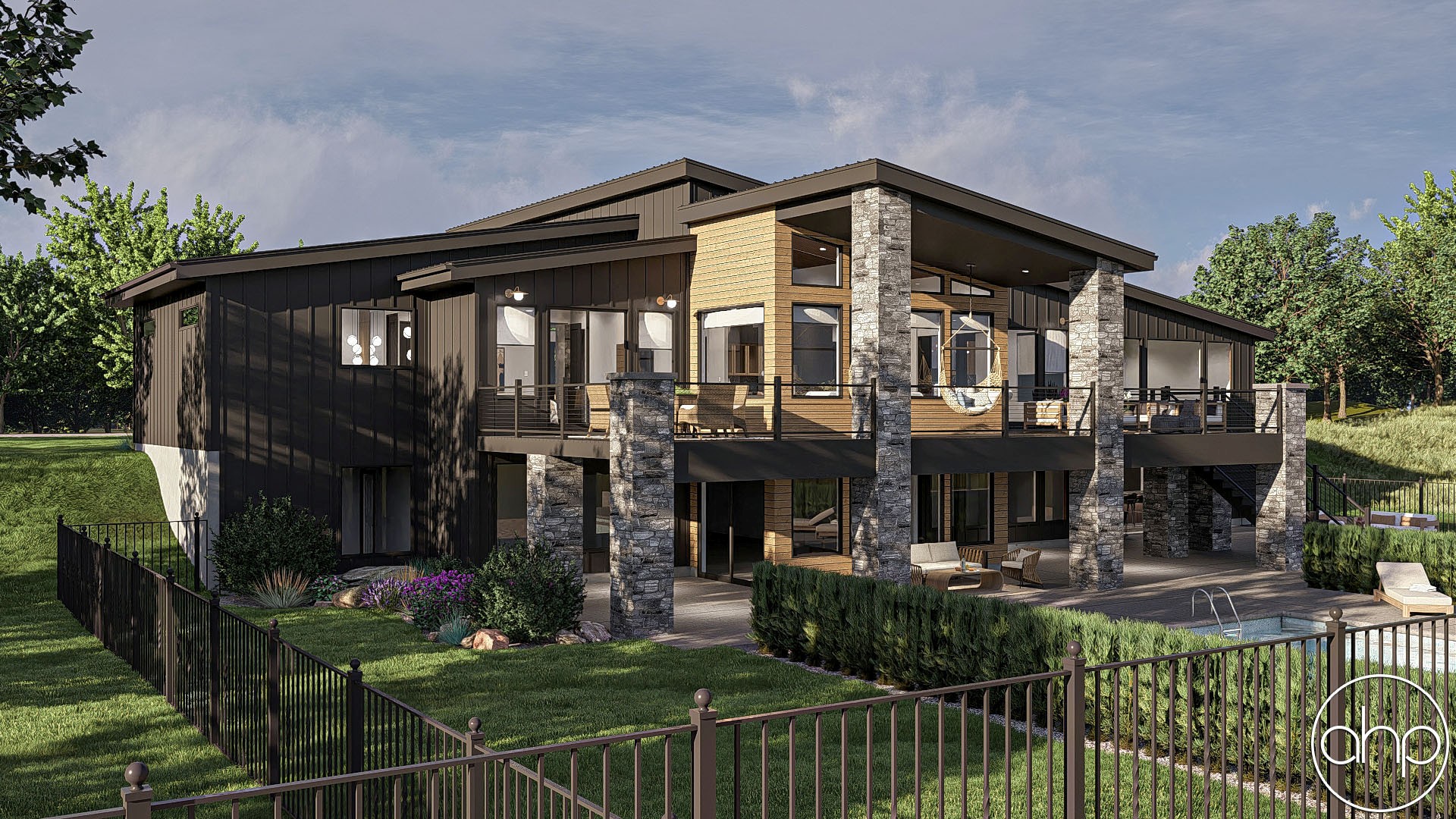 Lance Creek — Rear Elevation